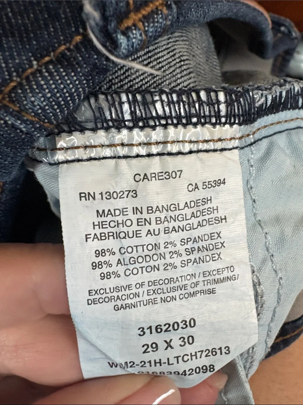 Lee ladies Straight Jeans size 29x30 - Picture 5 of 5